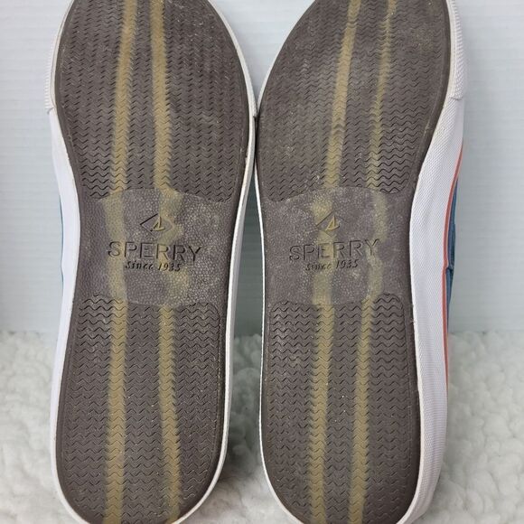 Sperry Bahama II Mens Boat Shoes Size 12 Blue Canvas Slip On Lace Up STS23978 - Picture 10 of 10